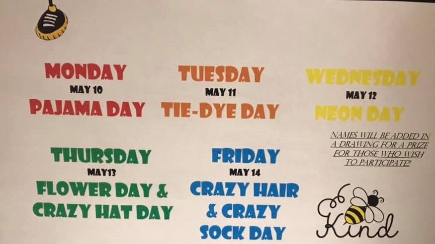 Activities Weekly Calendar